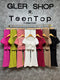 TEEN TOP Lacey Round Neck Crop Top With Trouser Sets